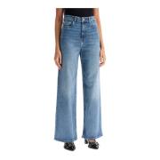 Stretch Denim Andi Jeans Ganni , Blue , Dames