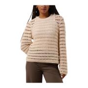 Dames Trui & Vest Kolbymd O-neck Modström , Beige , Dames