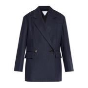 Double-breasted blazer Bottega Veneta , Blue , Dames