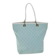 Pre-owned Canvas totes Gucci Vintage , Blue , Dames