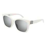 Luxe Glam Zonnebrillencollectie Balenciaga , White , Dames