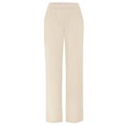 Wijde Pijp Pantalon Pia Toni Dress , Beige , Dames