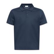 Katoenen polo shirt met logo Saint Laurent , Blue , Heren