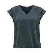 Korte Mouw Top Saduna Opus , Green , Dames