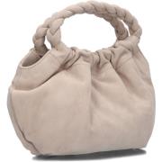 Beige Suède Handtas Unisa , Beige , Dames