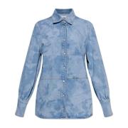 Denim overhemd Ganni , Blue , Dames