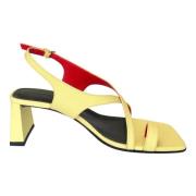 Italiaanse Crisscross Toe-Loop Slingback Sandalen Plan C , Yellow , Da...