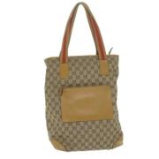 Pre-owned Canvas totes Gucci Vintage , Brown , Dames