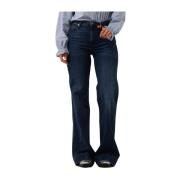 Jeans Flare Pre-owned 7 For All Mankind , Blue , Dames