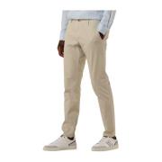 Heren Chino Broek Beige Alberto , Beige , Heren