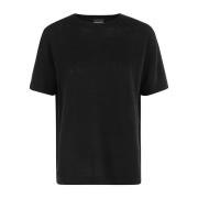 Gebreid T-shirt met Paprika Ontwerp Birgitte Herskind , Black , Dames