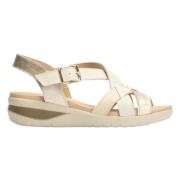 Platte Sandalen Pitillos , Beige , Dames