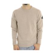 Ronde Hals Trui Roy Roger's , Beige , Heren