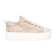 Lage Sneakers Nerogiardini , Beige , Dames