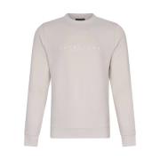 R-Neck Sweatshirt Cavallaro , White , Heren