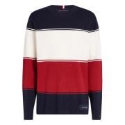 Kleurblock Crew Neck Sweater Tommy Hilfiger , Multicolor , Heren