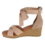 W-Yarrow Heeled sandals UGG , Beige , Dames