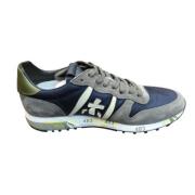 Marine Nylon Sneakers met Khaki Spoiler Premiata , Multicolor , Heren