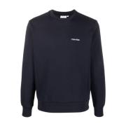 Blauwe Katoenen Sweatshirt Calvin Klein , Blue , Heren