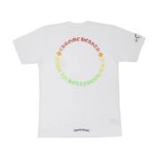 Wit Gradient T-shirt Chrome Hearts , White , Heren