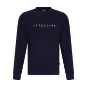 R-Neck Sweatshirt Cavallaro , Blue , Heren