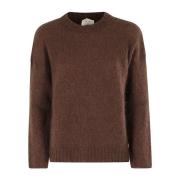 Zachte Mohair Trui Alysi , Brown , Dames