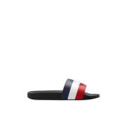 ‘Basile’ rubberen slides Moncler , Blue , Heren