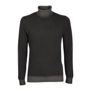 Merino High Neck Sweater Circolo 1901 , Brown , Heren