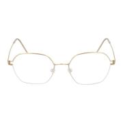 Titanium Square Rim Richelle Bril Lindbergh , Yellow , Unisex