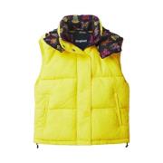 Stijlvolle Mouwloze Jas Desigual , Yellow , Dames