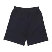 Zwarte Katoenen Shorts Ss22 Moschino , Black , Heren