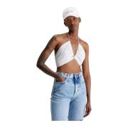 Mouwloze Top Calvin Klein Jeans , White , Dames