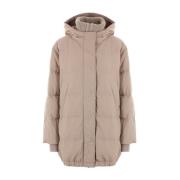 Gewatteerde ganzendonsjas beige Brunello Cucinelli , Beige , Dames