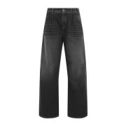 Zwarte Stone Jeans Brunello Cucinelli , Black , Dames