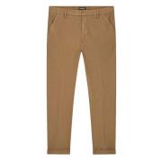 Gaubert Chinos met Subtiel Patroon Dondup , Brown , Heren