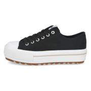 Canvas Shoes Mtng , Black , Dames