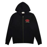 Tin-Lizzie Zip Hoodie Deus Ex Machina , Black , Heren