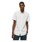 Short Sleeve Shirts Pepe Jeans , White , Heren