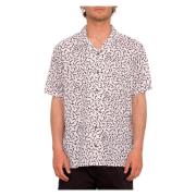 Klassiek Modern Grafisch Print Shirt Volcom , White , Heren