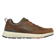 Lace Up Leather Sneaker Slippers Skechers , Brown , Heren