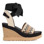 Plateau Sandalen UGG , Black , Dames