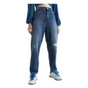 Mom Jeans Tommy Jeans , Blue , Dames