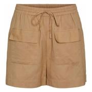 Pcleena Shorts Pieces , Brown , Dames