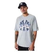 MLB Arch Logo Graphic New York Yankees T-shirt New Era , Gray , Heren