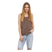 Tank Top Vero Moda , Brown , Dames