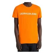 T-shirt Calvin Klein Jeans , Orange , Heren