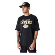 NBA L.A Lakers T-shirt New Era , Black , Heren