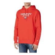 Regular Fit Hoodie Tommy Jeans , Red , Heren