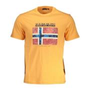 T-Shirts Napapijri , Orange , Heren