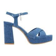 Sandalen met hak Xti , Blue , Dames